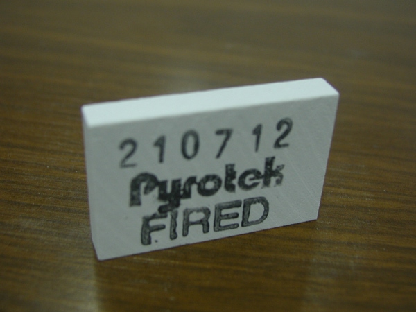 First Line: Pyrotek Tile with DuraFire™ Ink Second & Third Lines: Pyrotek Ink Before Changing Over to Durafire™ Ink